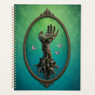 Surreal Stone Hand Daisies Notebook Planer
