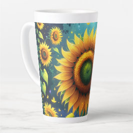 Surreal Sunblumen Milchtasse