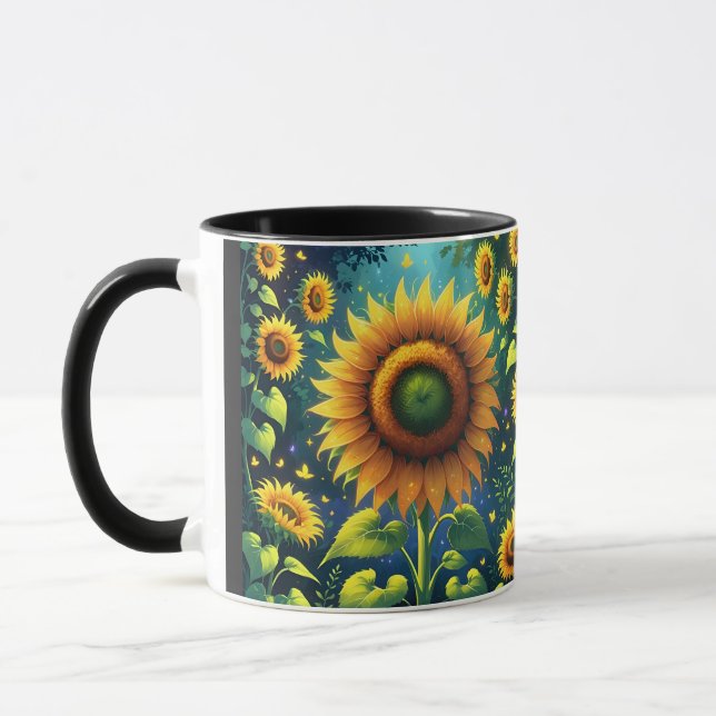 Surreal Sunblumen Tasse (Links)