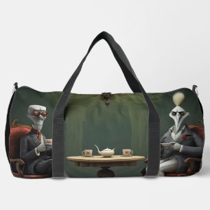 Surreal Tea Zeit auf der seltsamen Seite. 10 Duffle Bag
