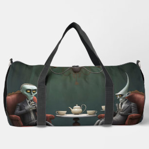 Surreal Tea Zeit auf der seltsamen Seite. 16 Duffle Bag