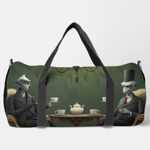 Surreal Tea Zeit auf der seltsamen Seite. 5 Duffle Bag