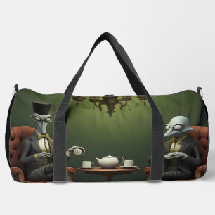 Surreal Tea Zeit auf der seltsamen Seite. 7 Duffle Bag