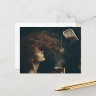 Surreal Teatime Postkarte