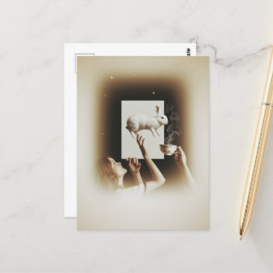 Surreal Tee mit dem weißen Sonnenschein Postkarte