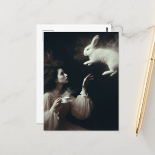 Surreal Tee mit dem weißen, sonnigen Schwarz und W Postkarte