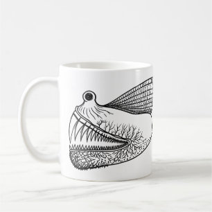 Surreal tiefes Meerestier – seltsames schwarzes Ti Kaffeetasse