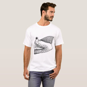 Surreal tiefes Meerestier – seltsames schwarzes Ti T-Shirt