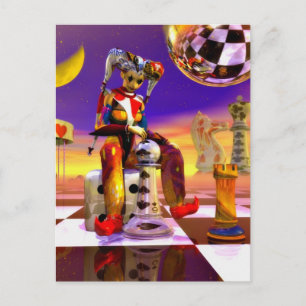 Surreal Time by Lenny metaphysische Kunst Postkarte