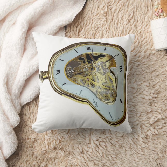 Surreal Time Throw Pillow Kissen (Decke)