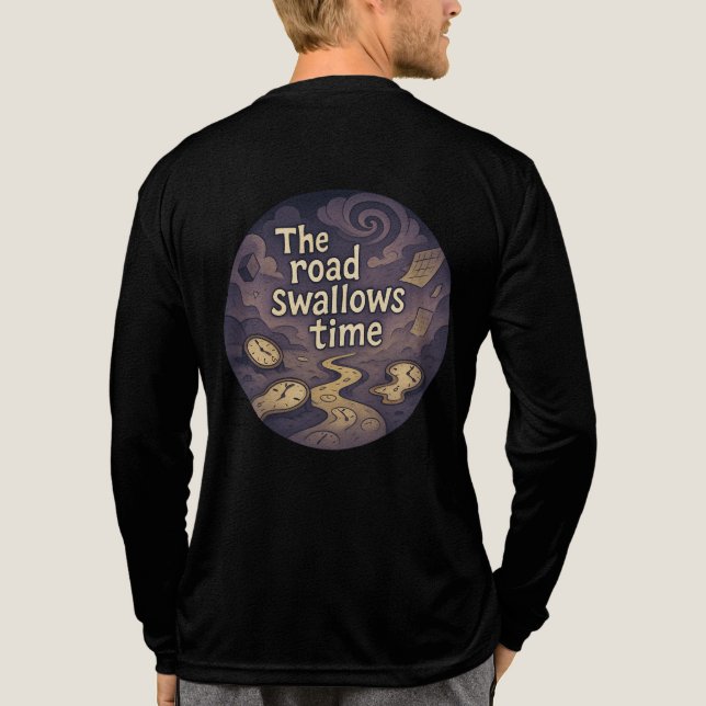 Surreal Time Vortex GraphicT-Shirt Tri-Blend-Shirt Tri-Blend Shirt (Rückseite)