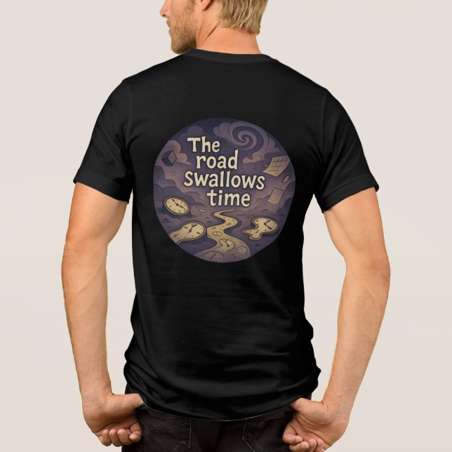 Surreal Time Vortex GraphicT-Shirt Tri-Blend-Shirt Tri-Blend Shirt (Rückseite)