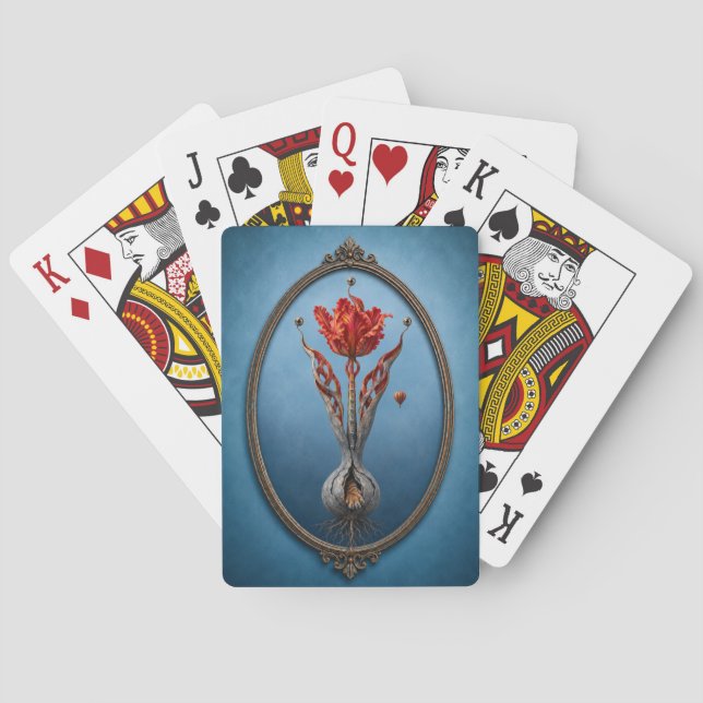 Surreal Tulip Fantasy playing cards Spielkarten (Rückseite)