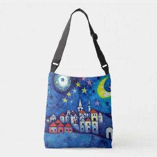 Surreal Village Cross-Body-Tasche Tragetaschen Mit Langen Trägern