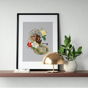 Surreal Vintage verrückte Kunst Poster