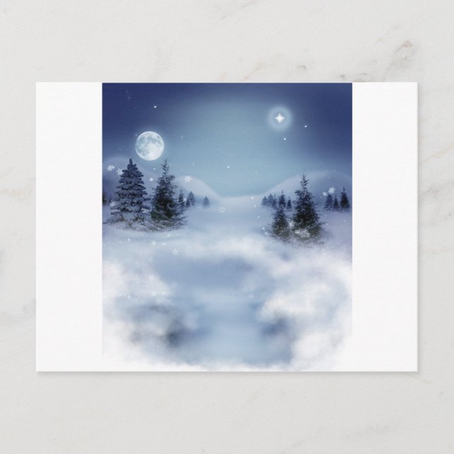 Surreal Winter Postkarte (Vorderseite)