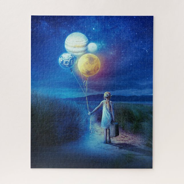 Surreal zieht in ihre Zukunft Puzzle (Vertikal)