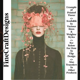 Surreale Abbildung in Blindfalte, bläserne CC6-Dec Seidenpapier