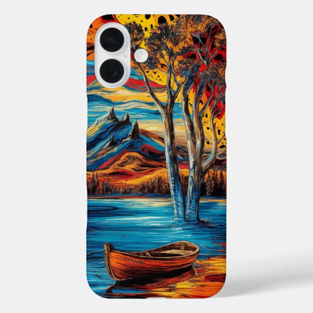 Surreale Landschaft mit lebendigen Hues Case-Mate iPhone Hülle (Rückseite)