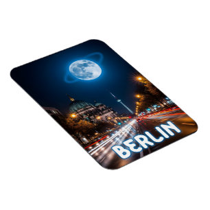 Surreale Nachtsicht auf Berlin Magnet