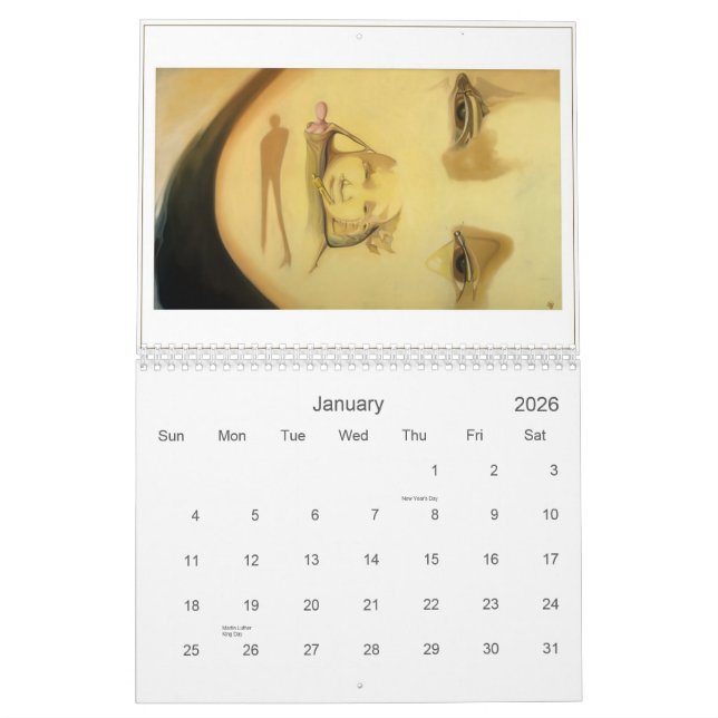 Surreale optische Täuschungen Kalender (Jan 2026)