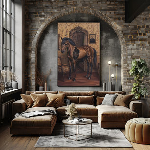 Surreale Traumlandschaft am Hollow Horse im Vintag Poster