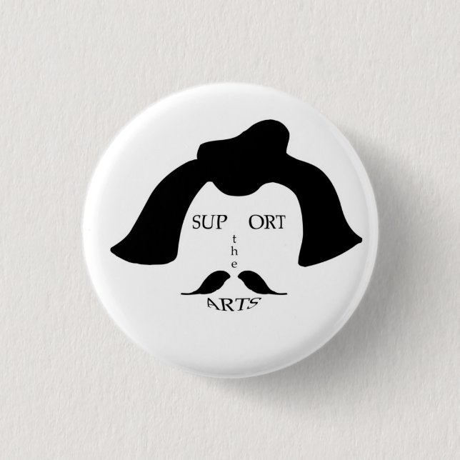 Surreale Unterstützung der Kunstknopf Button (Vorderseite)