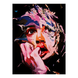 Surreale zerrüttete Reflektion - Abstrakt emotiona Poster