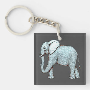 Surrealephant - Surreal Elephant Illustration Schlüsselanhänger