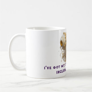 Surrealer Barock-Augen mit aufwendiger Goldverzier Kaffeetasse