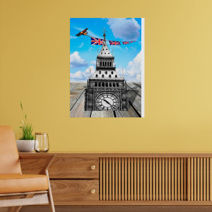 Surrealer Big Ben, London & britische Kunst Poster