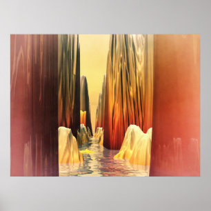 Surrealer Canyonscape Poster