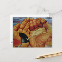 Surrealer Collage öffentlicher Ländereien Postkarte