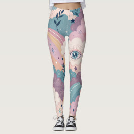 Surrealer Dreamcore-Textur – Nahtloses Ätherisches Leggings