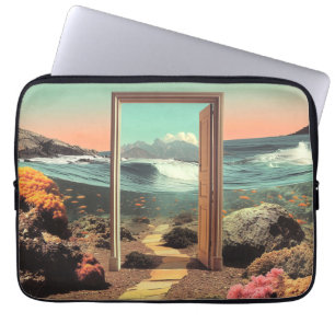Surrealer Eingang zum Ozean mit Korallenriff Laptopschutzhülle