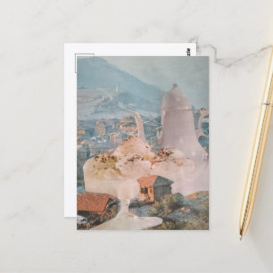 Surrealer Eiscreme-Ort Postkarte