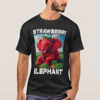 Surrealer Erdbeerelefanten-Meme-Frucht-Tier-Gehirn