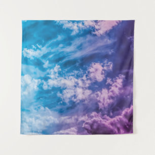 Surrealer Himmel, träumerische abstrakte Kunst. Wandteppich