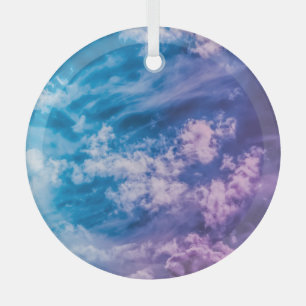 Surrealer Himmel, traumhafte abstrakte Kunst. Ornament Aus Glas