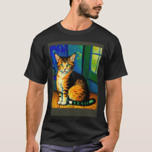 Surrealer impressionistischer Katzen-Impressionism T-Shirt