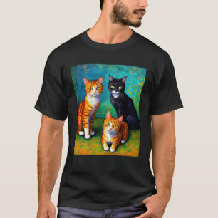 Surrealer impressionistischer Katzen-Impressionism T-Shirt