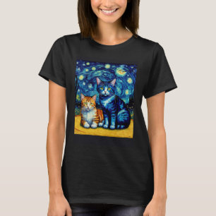Surrealer impressionistischer Katzen-Impressionism T-Shirt