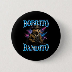 Surrealer italienischer Brainrot-Meme-Bobrito-Band Button