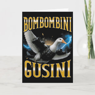 Surrealer italienischer Brainrot-Meme Bombombini G Karte