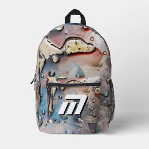 Surrealer Metallfluid-Kunst-Rucksack mit individue Bedruckter Rucksack