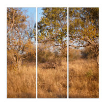 Surrealer Savannah – Wildlife-Wandkunst