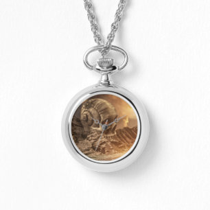 Surrealer Schädel Armbanduhr