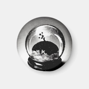 Surrealer Schneeball Magnet