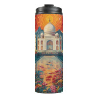 Surrealer Taj Mahal Traumlandschaft Lebendiges Ind