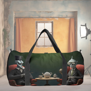 Surrealer Teetime auf der seltsamen Seite. 3 Duffle Bag